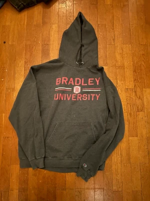 Vintage Champion hoodie - En fin vintage champion hoodie , Med ett fint tryck ! Storlek XL sitter najs och baggy, perfekt för dig som vill ha en Skater stil! Jag begär 249kr för denna!