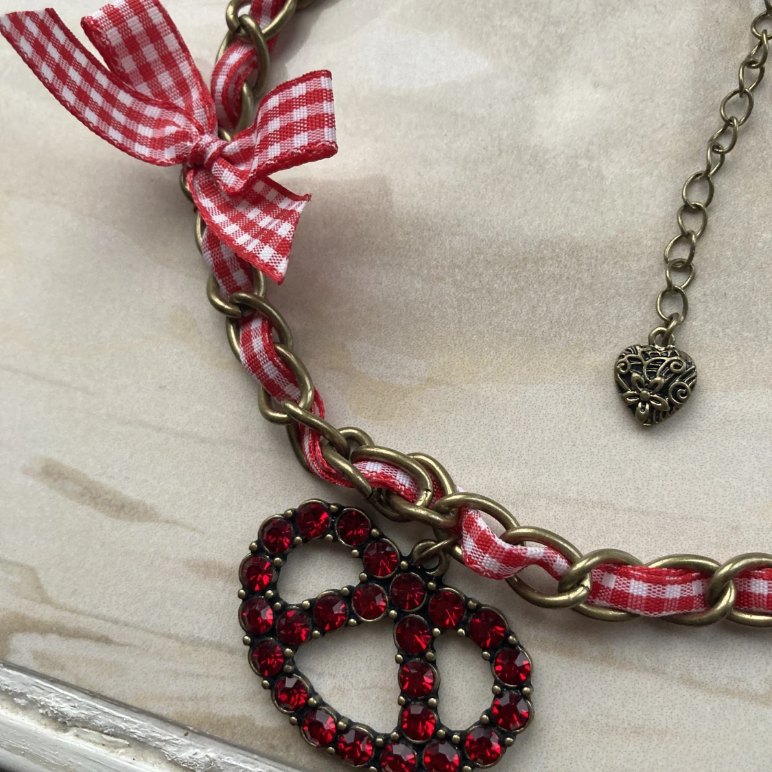 Vintage rubin halsband - 90