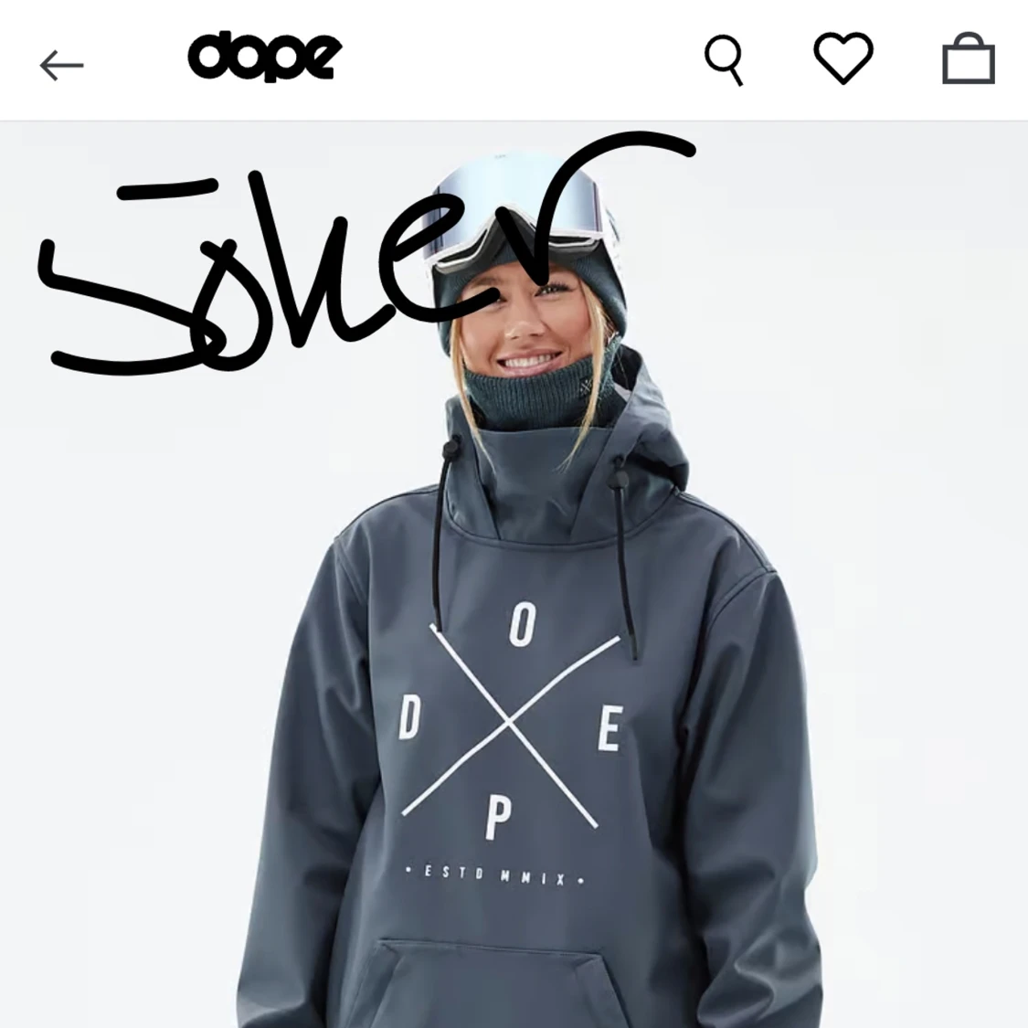 Dope Yeti jack i storlek s/xs