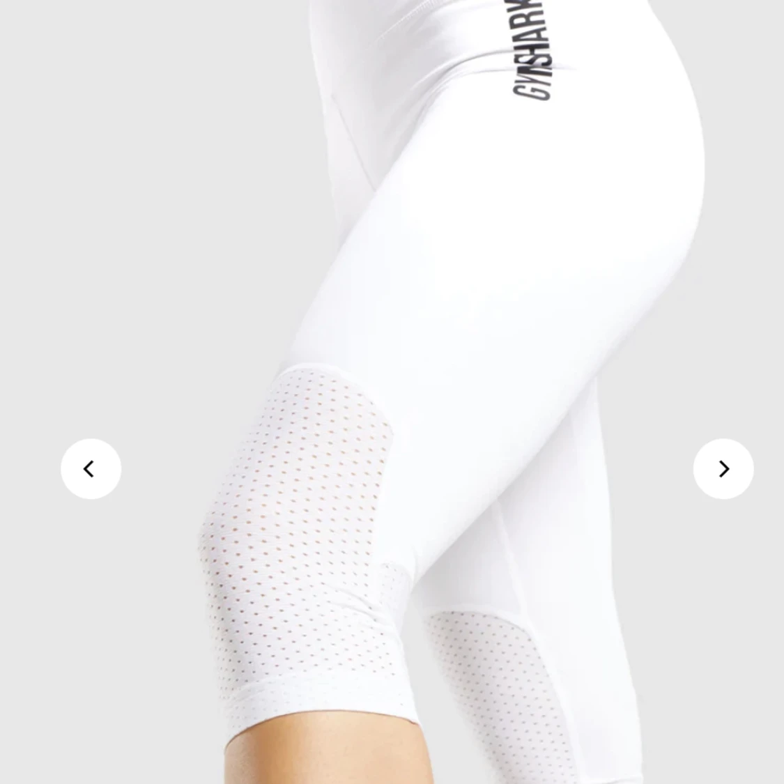 Gymshark Pulse Cropped Leggings - White - 90