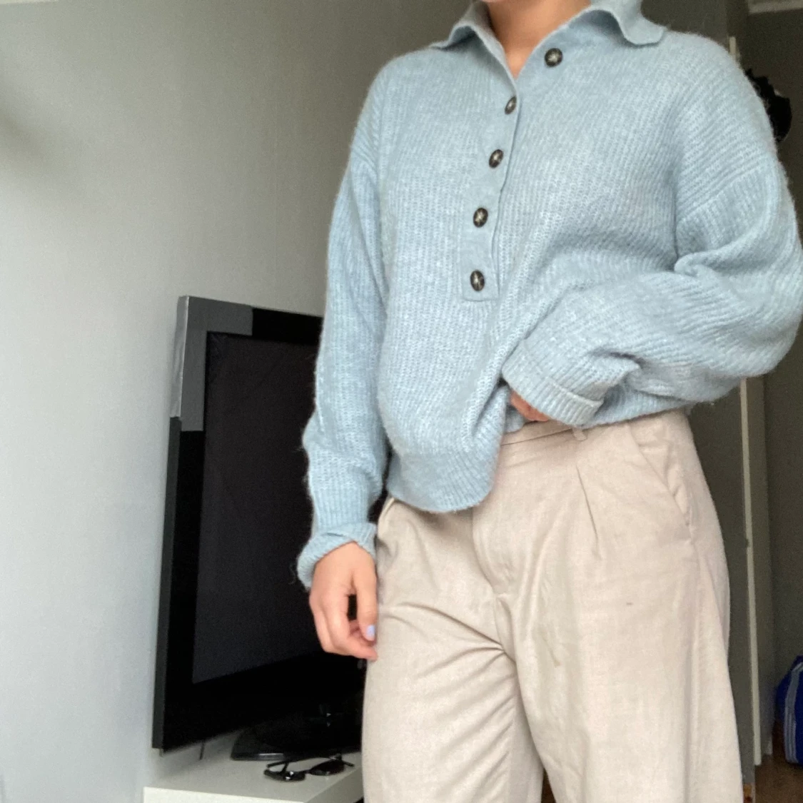 Stickad tröja L - 90