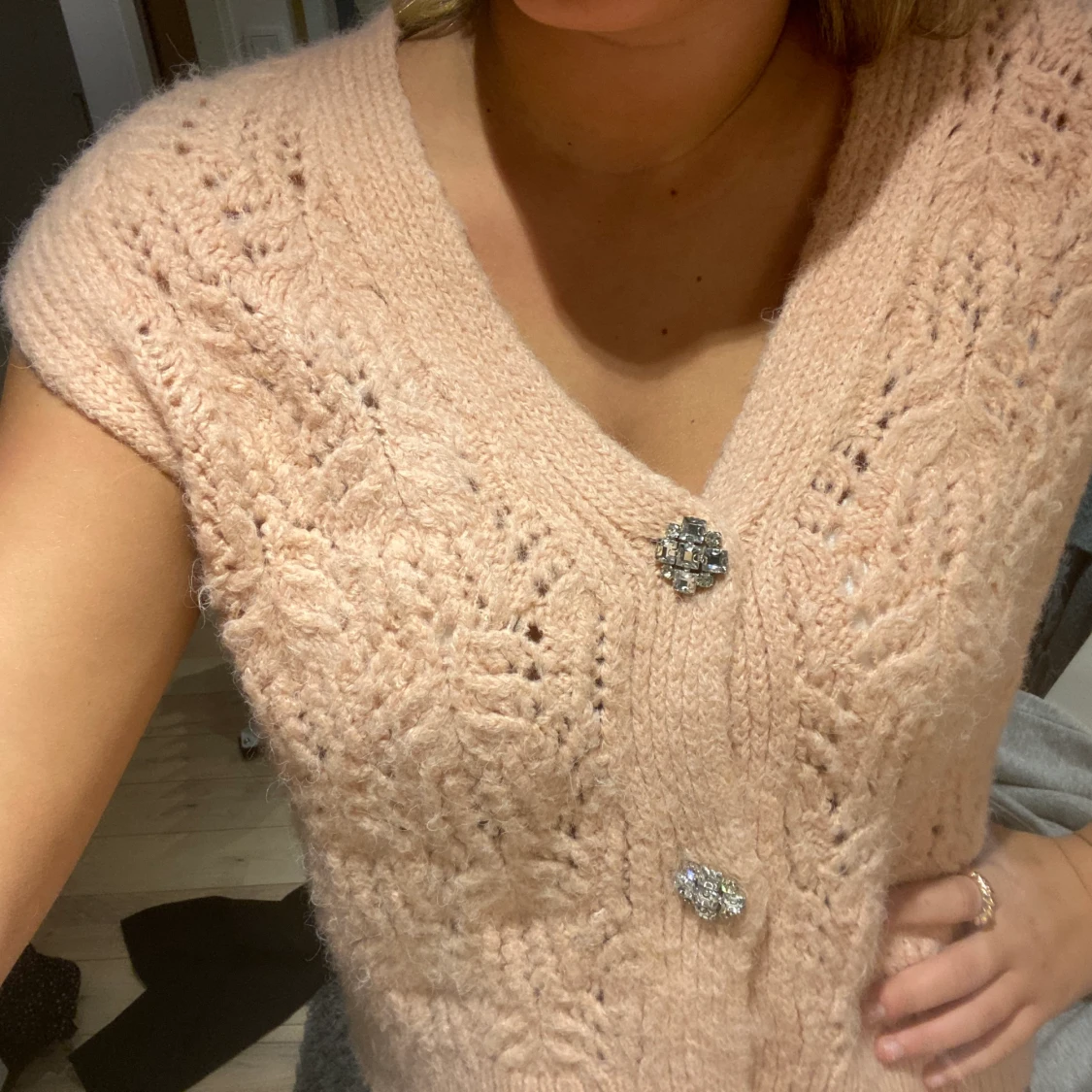 Stickad väst - 90