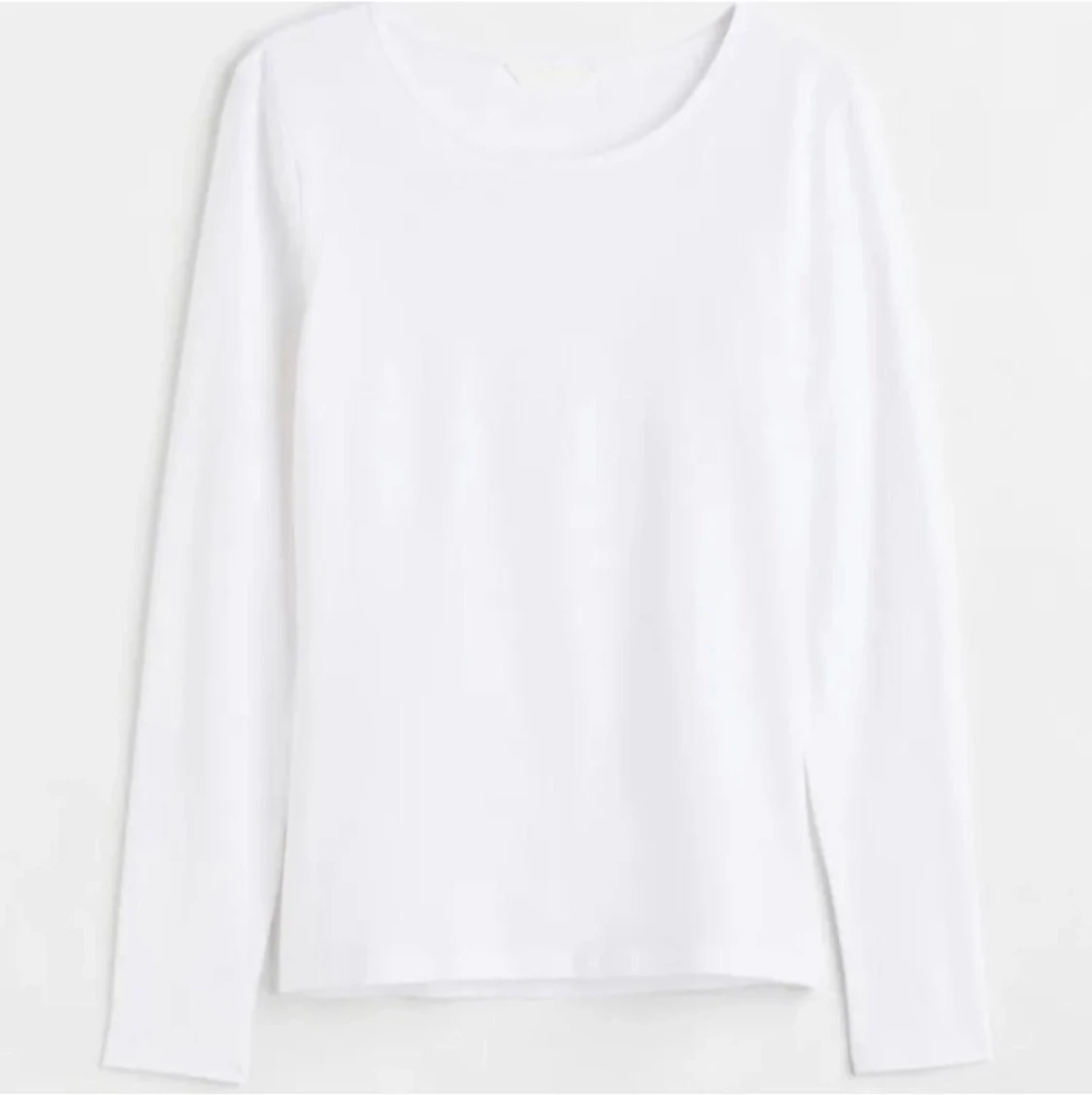 Vit långärmad tight tröja