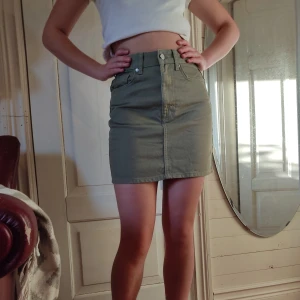 Grön jeansskjol - En skjol jag har haft ett tag nu men jag har tyvärr sällan använt den. Den är fortfarande i nyskick och redo för ett nytt hem