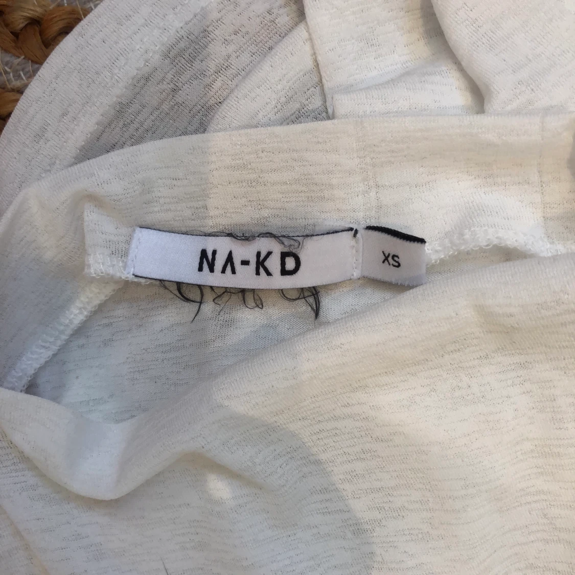 Vit långärmad tröja nakd  - 90