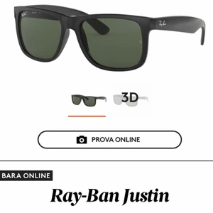 Ray-ban justin solglasögon  - Ett par fina solglasögon  som jag köpt för 900+ som inte är så tvättade på bilderna men jag hade brotten så bakrundern  blev inte  heller bra   Men kommer tvätta de så de kommer vara rena skriv till mig om ni vill ha fler bilder så löser jag👍🏻