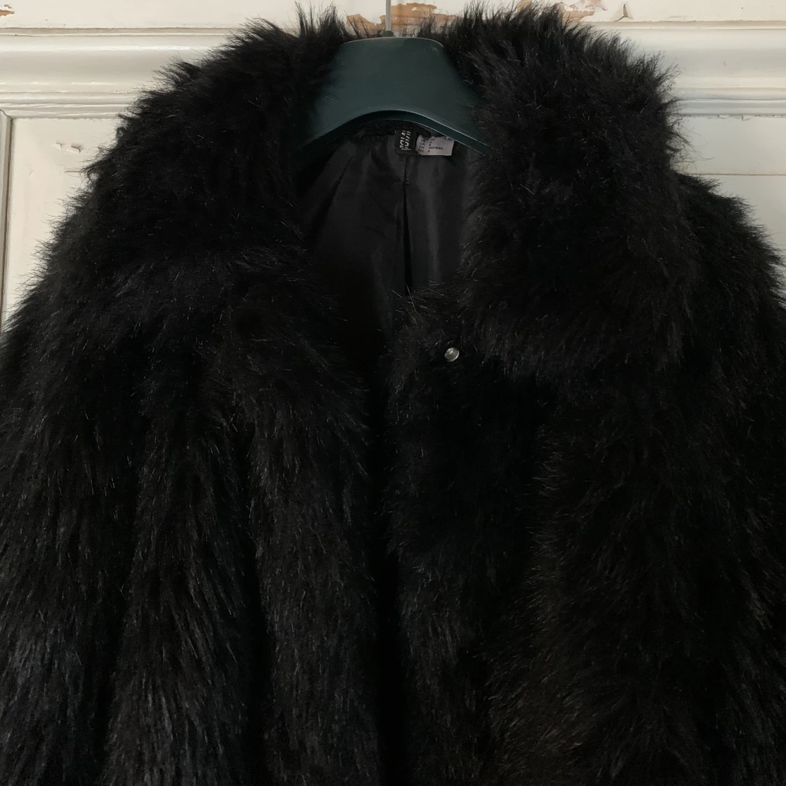 Längre fakepälsjacka - 90