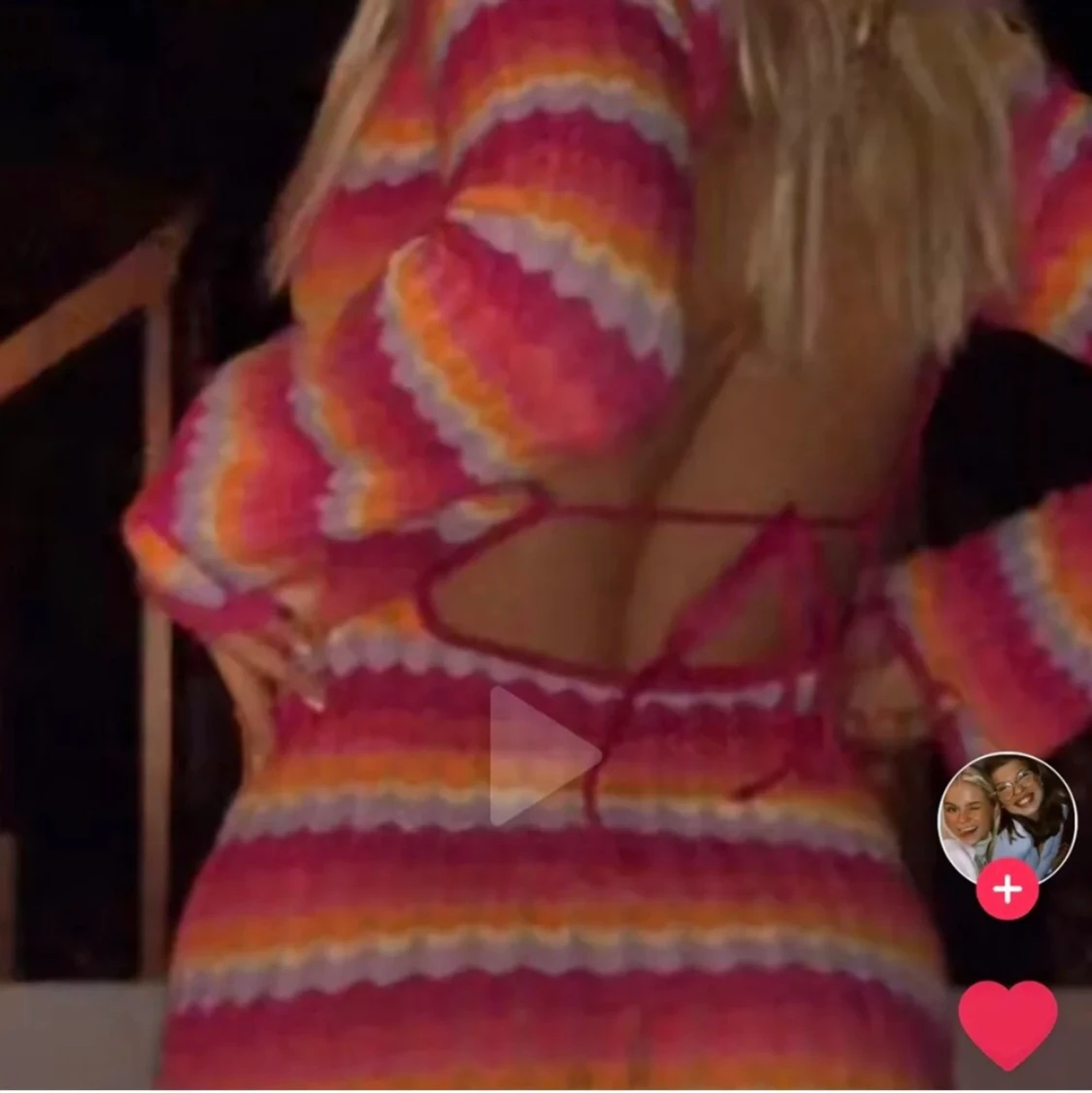 Stickad Bershka klänning - 91