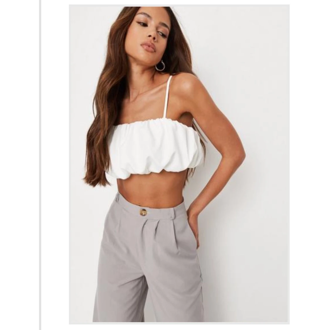 Vit Bubblig croptop