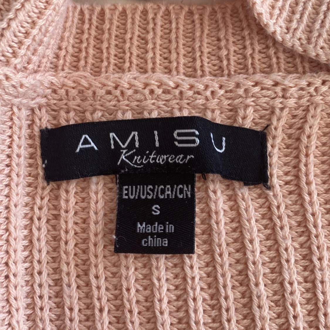 rosa stickad tröja  - 90