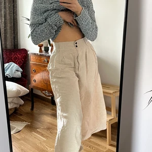 Linnebyxor i boho stil - Linnebyxor strl 40 i boho stil😊