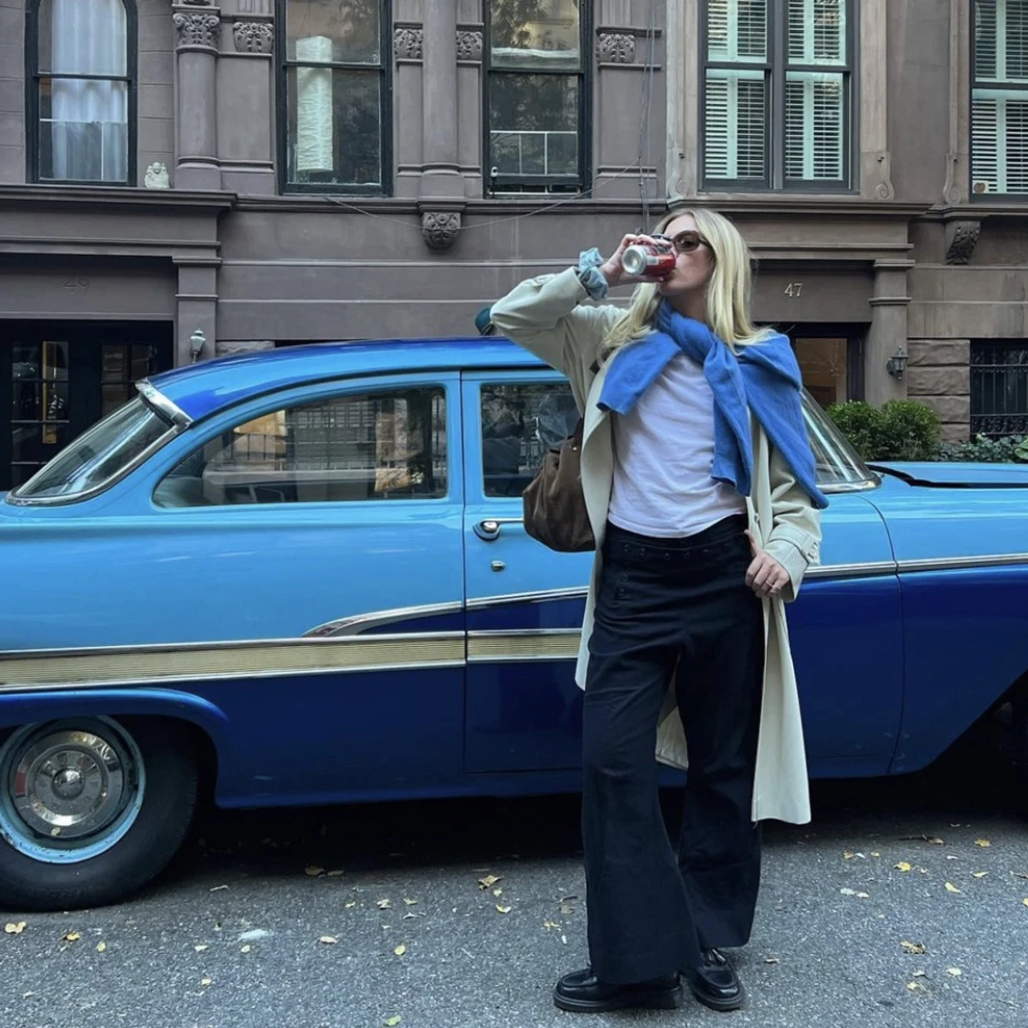 Bruna twillbyxor - 91