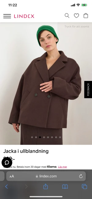 Lindex jacka  - Inköpt för typ 1 månad sen, använd fåtal gånger! 