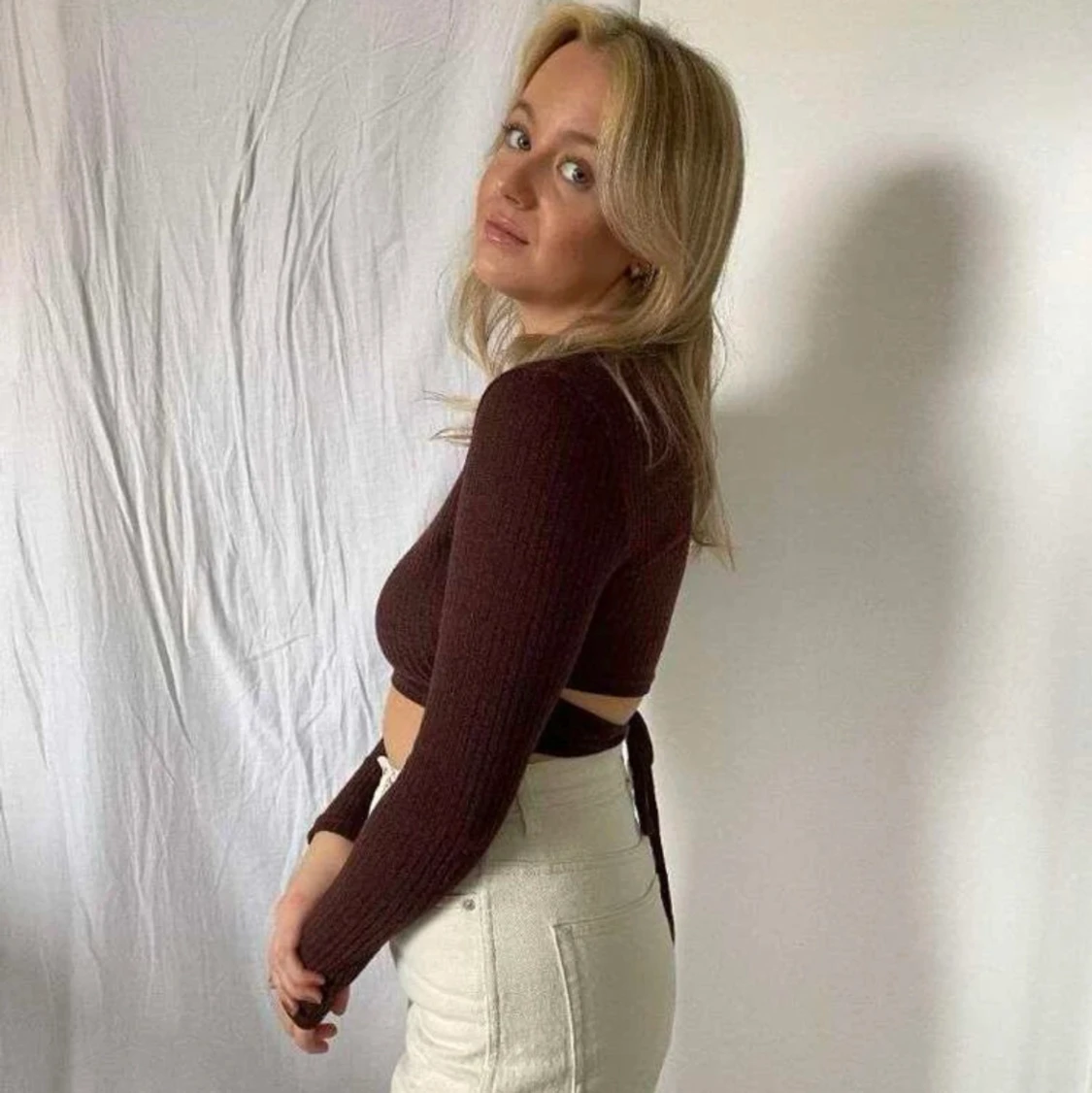 Tröja med öppen rygg