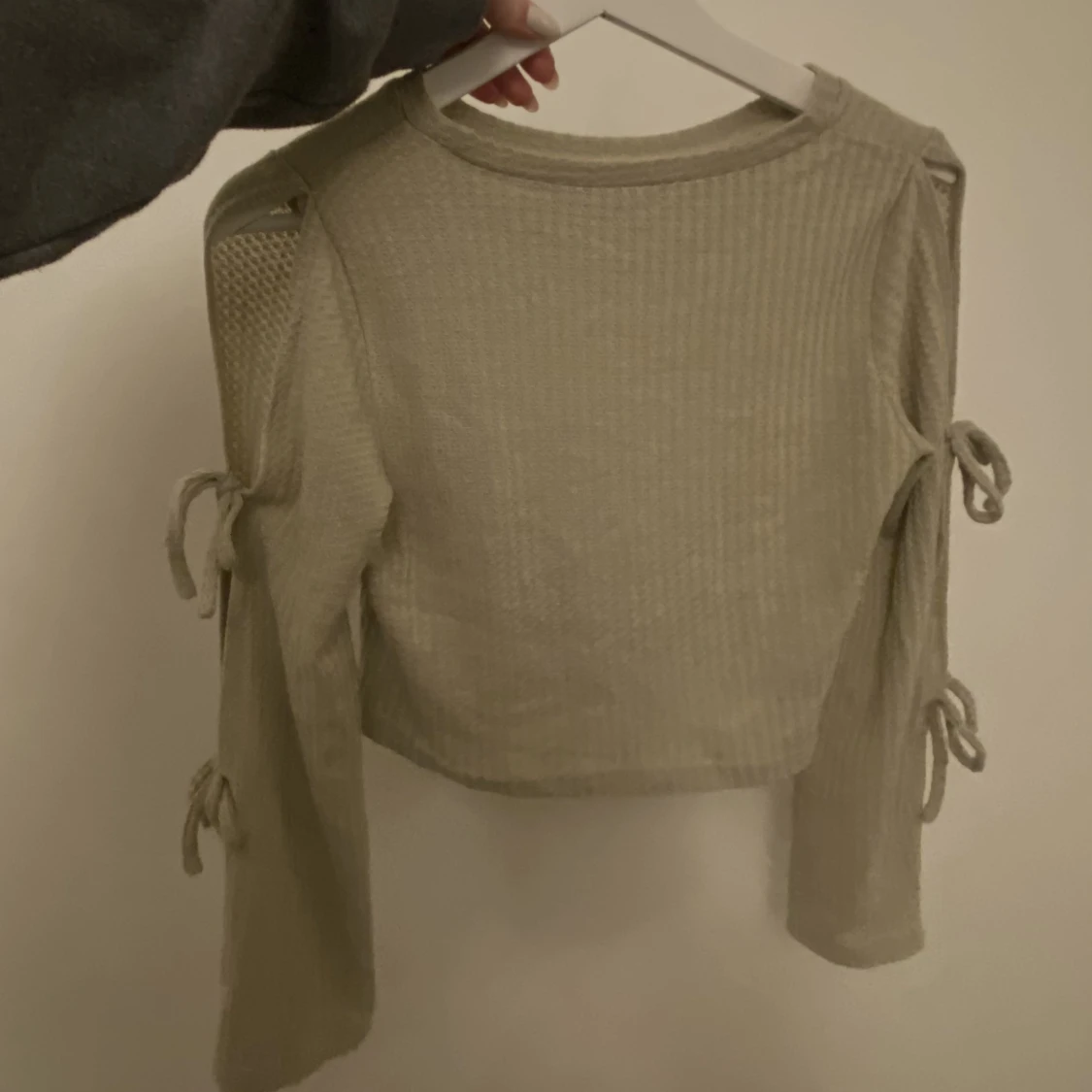 Beige / grön tröja