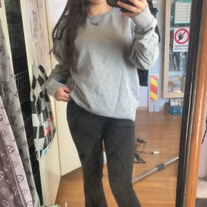 Grå sweetshirt - Grå sweetshirt sitter bra och fin grå färg