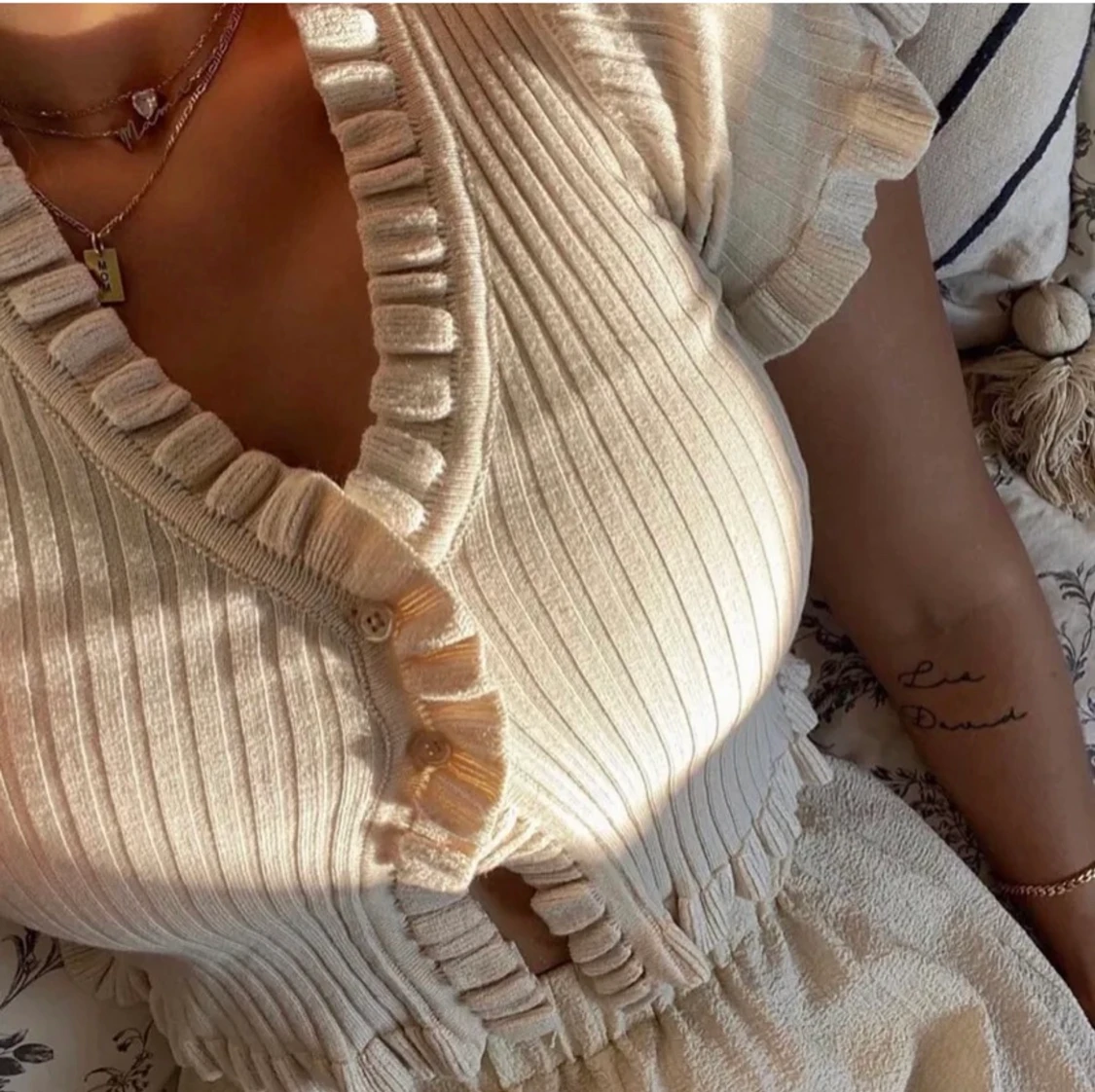 Fin beige tröja/ topp