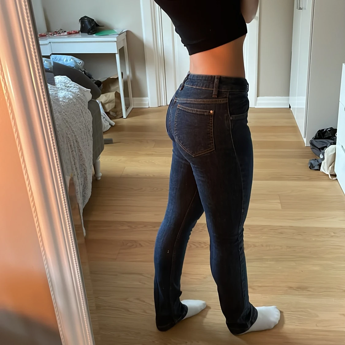 Lågmidjade tighta vintage jeans från Sant Tropez - 90