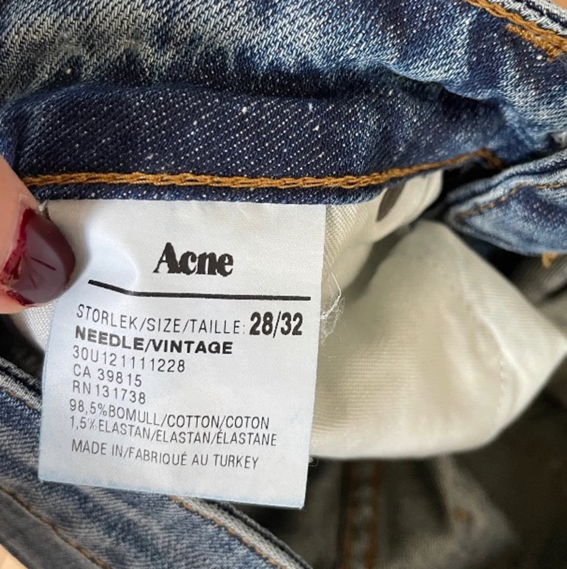 Acne jeans storlek 28/32 - 91
