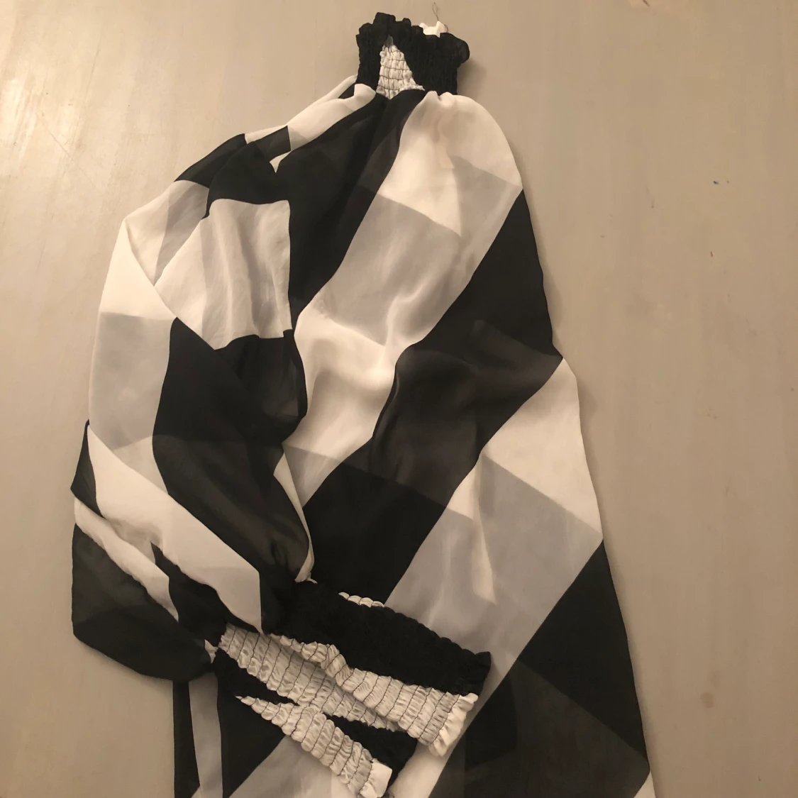 Randig blus med krage🦓 - 90