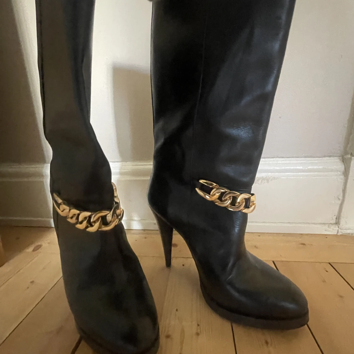 Läder boots