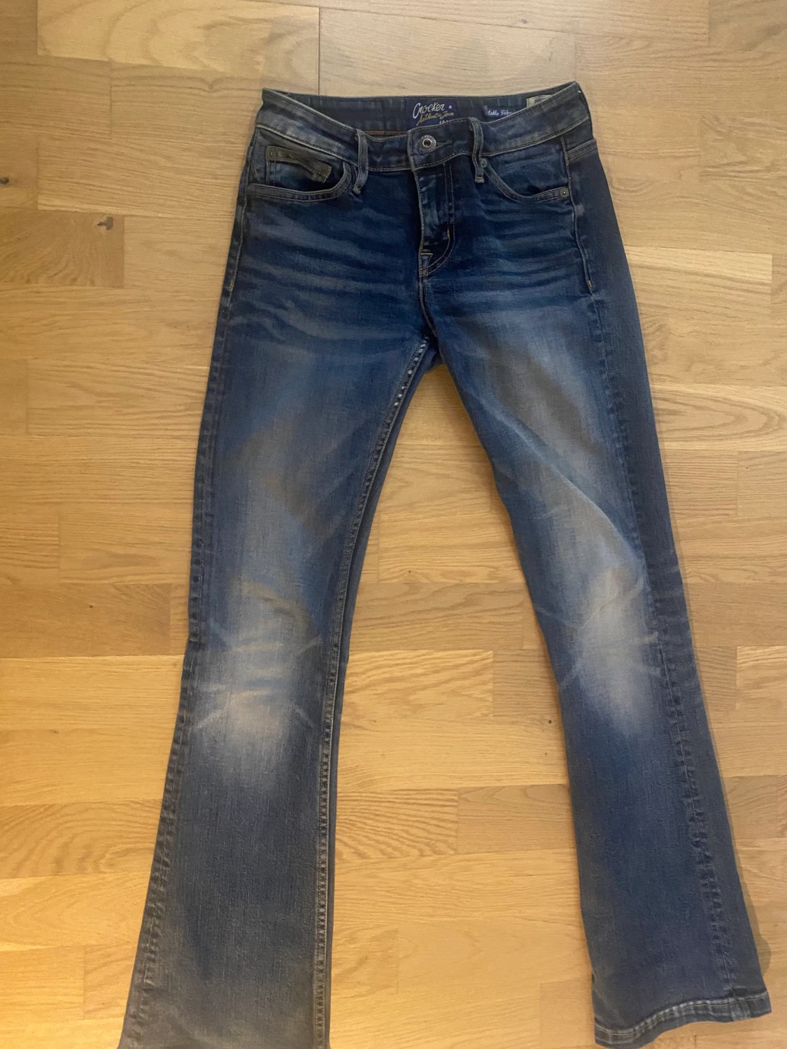 Lågmidjade bootcat jeans  - 90
