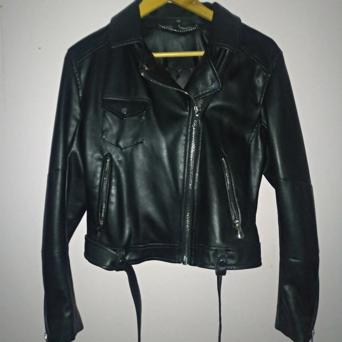 Black leather jacket  - 90
