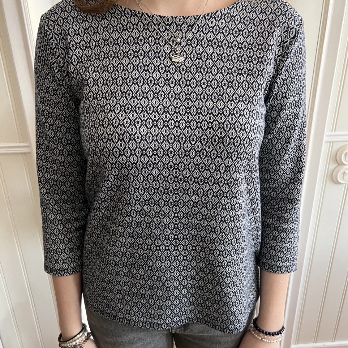 trekvartsärmad tröja 