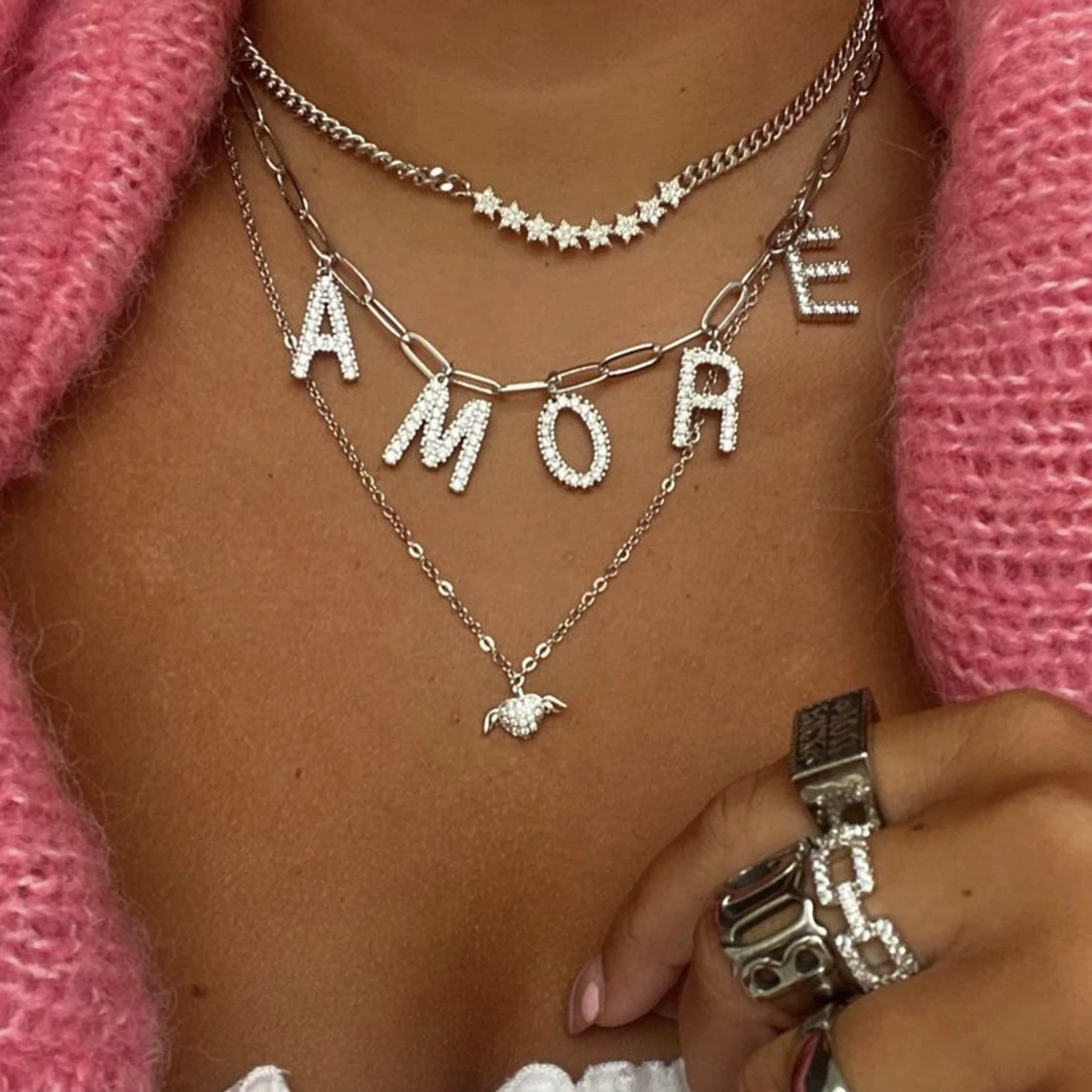 Halsband silver - 90