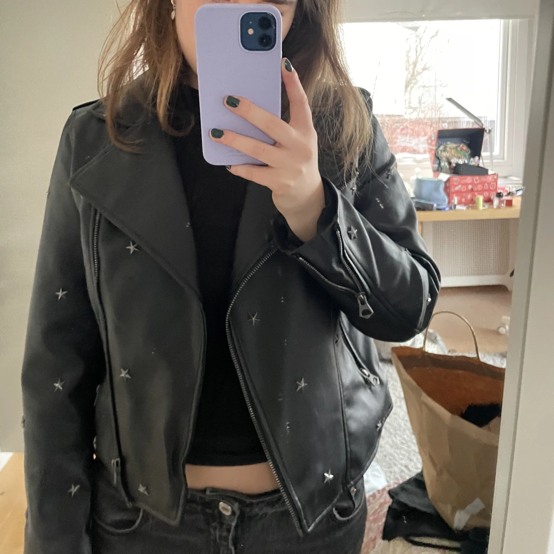 Skinnjacka med stjärnor - 90