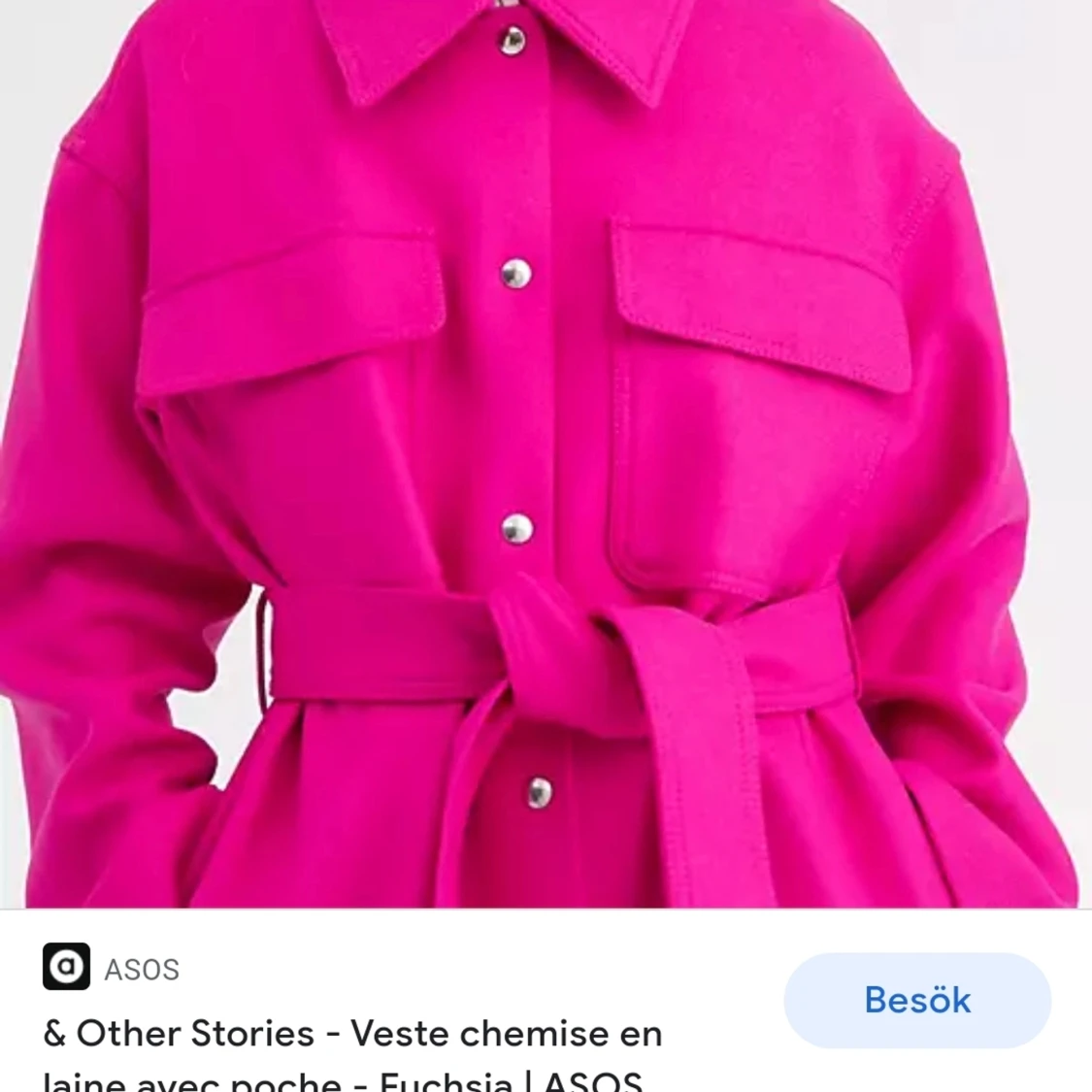 Other stories skjortjacka rosa