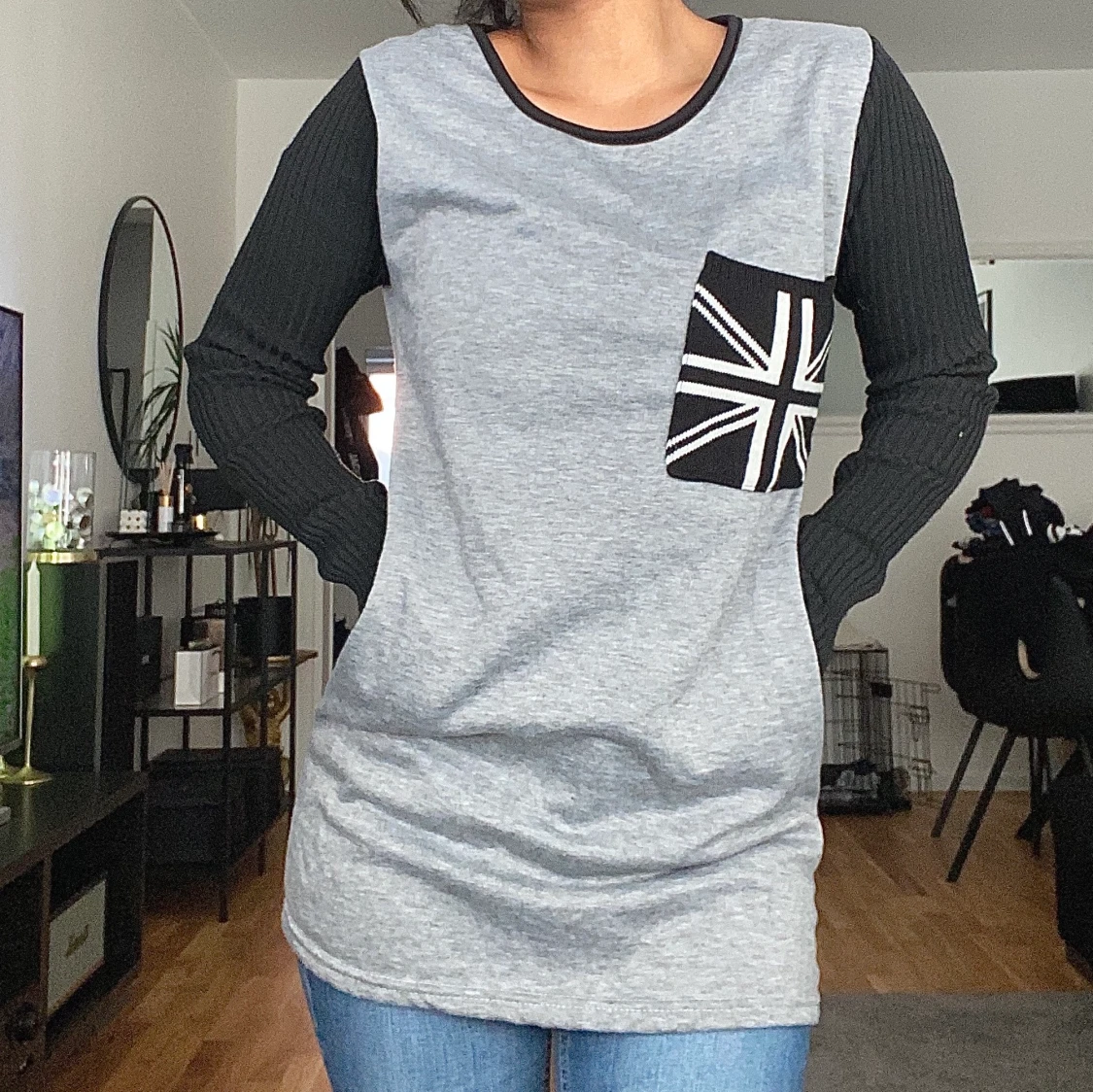 Varm långarmad tröja strl XS/S