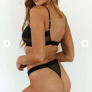 Svart mesh set från lounge underwear - Svart set jag fick i julklapp i fel storlek, endast provat storlek XS