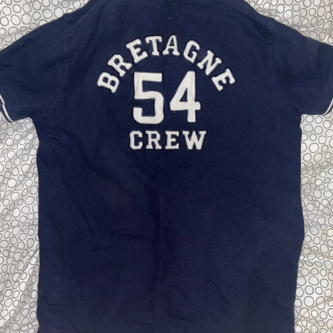 Mörk Blå ”Holly & White” Pique - 90