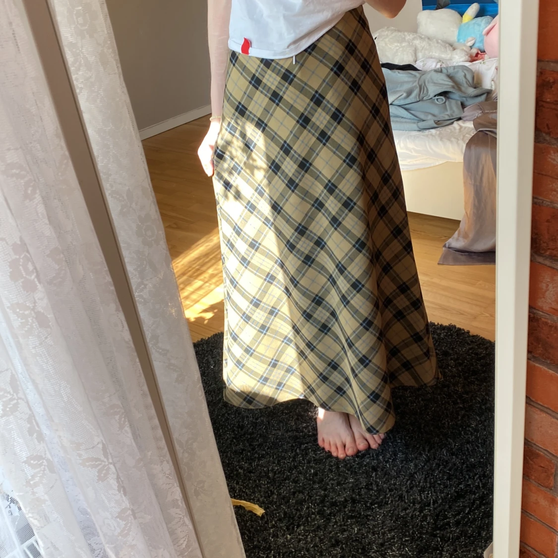 Rutig långkjol! - 90