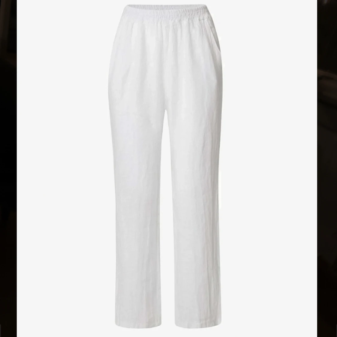 Lågmidjade linnebyxor