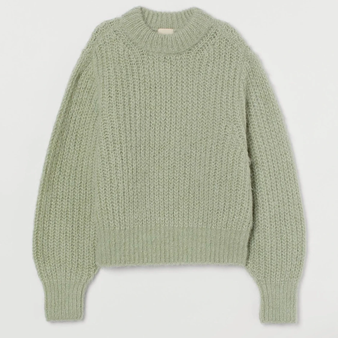 Stickad tröja i alpacka-mix