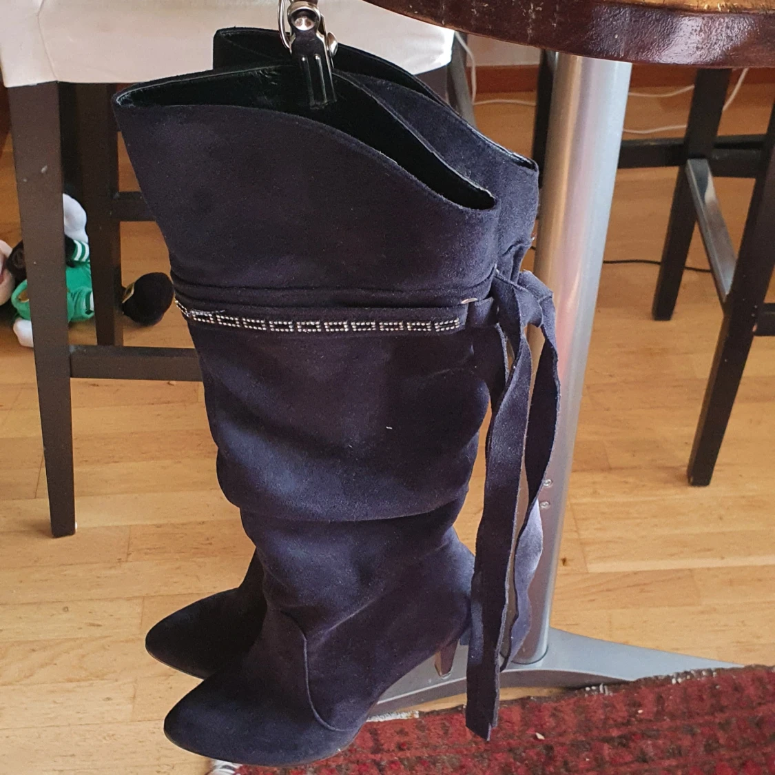 Unik sued svart boots