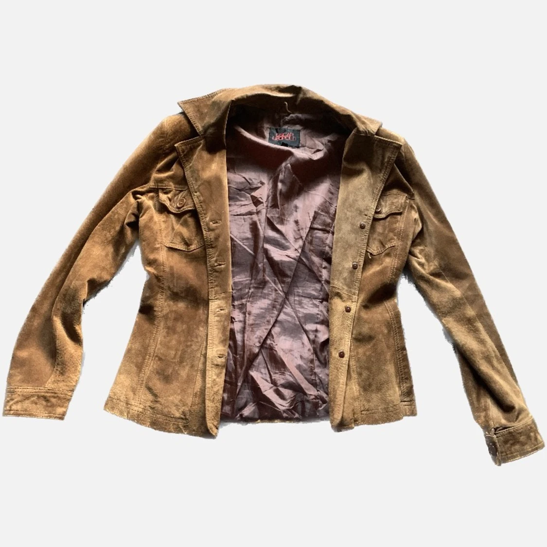 Mocka Läder Jacka - 90