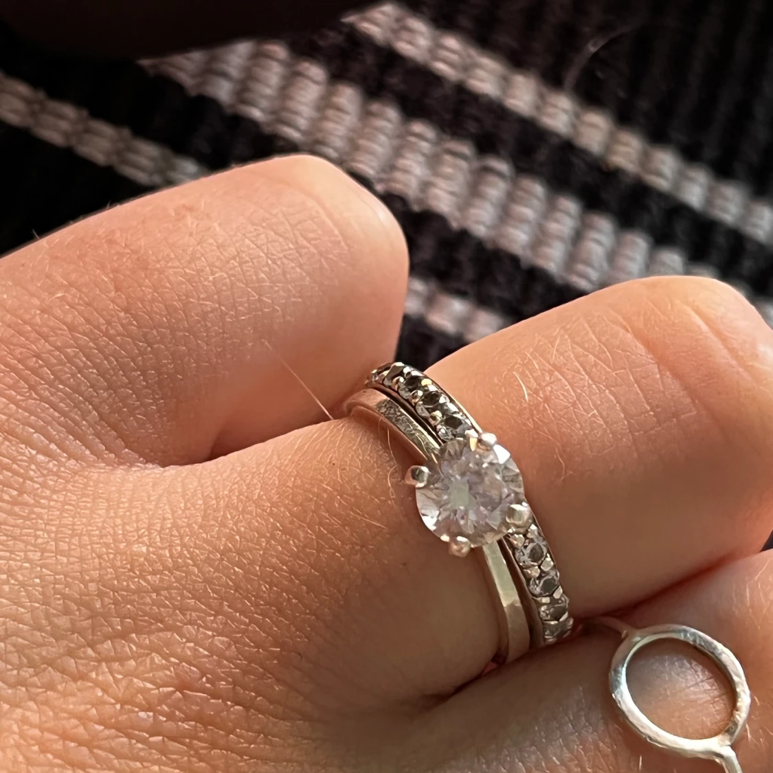 Real silver rings - 90