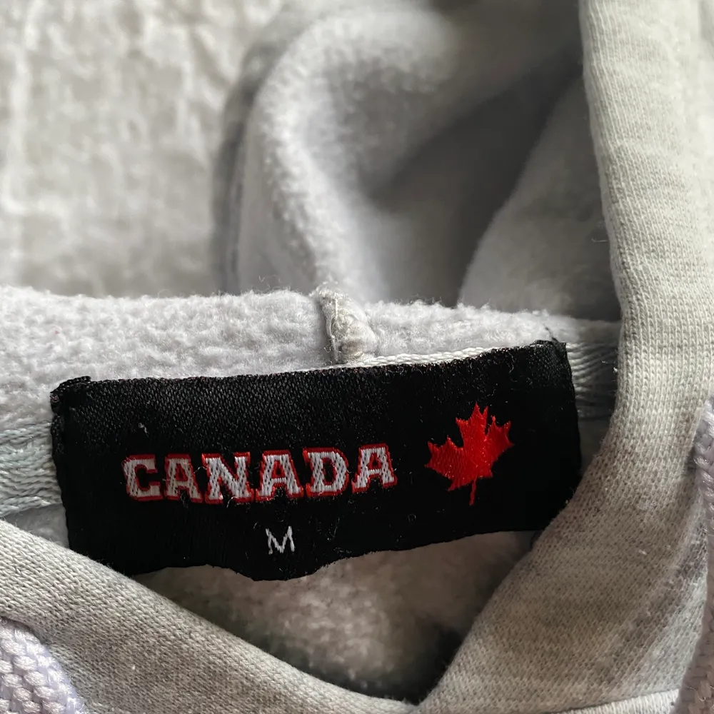 Snygg grå Canada hoodie i storlek M! Använd men i väldigt bra skick. Skriv privat för fler bilder. Frakt tillkommer! Pris kan diskuteras🤍. Hoodies.