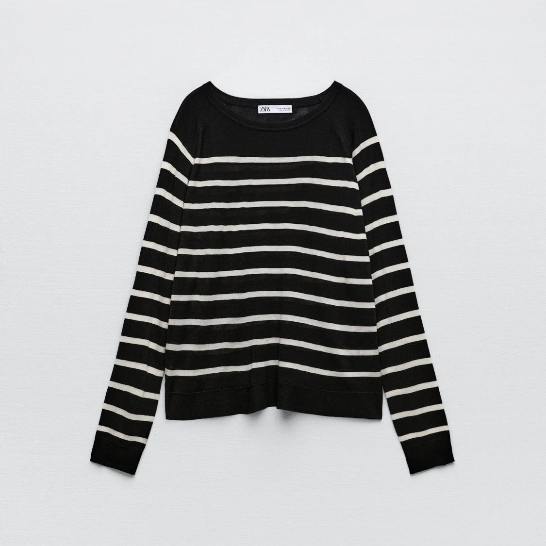 Vit randig zara tröja