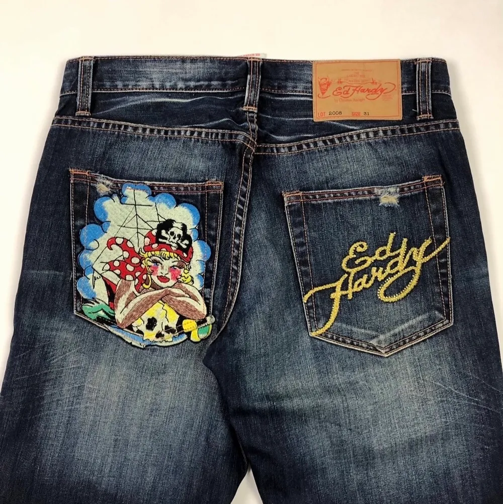 Sällsynta Edhardy jeans med riktigt snygg passform! Cond 9/10. För fler frågor pm. Mvh, Max.. Jeans & Byxor.