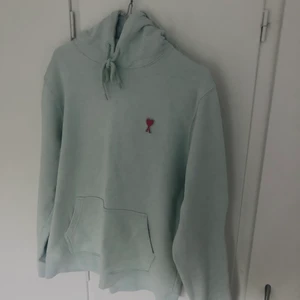 Ami Paris hoodie - Storlek L, väldigt liten i storleken så passar S/M. Säljer då jag växt ur den. Tröjan är i gott skick.