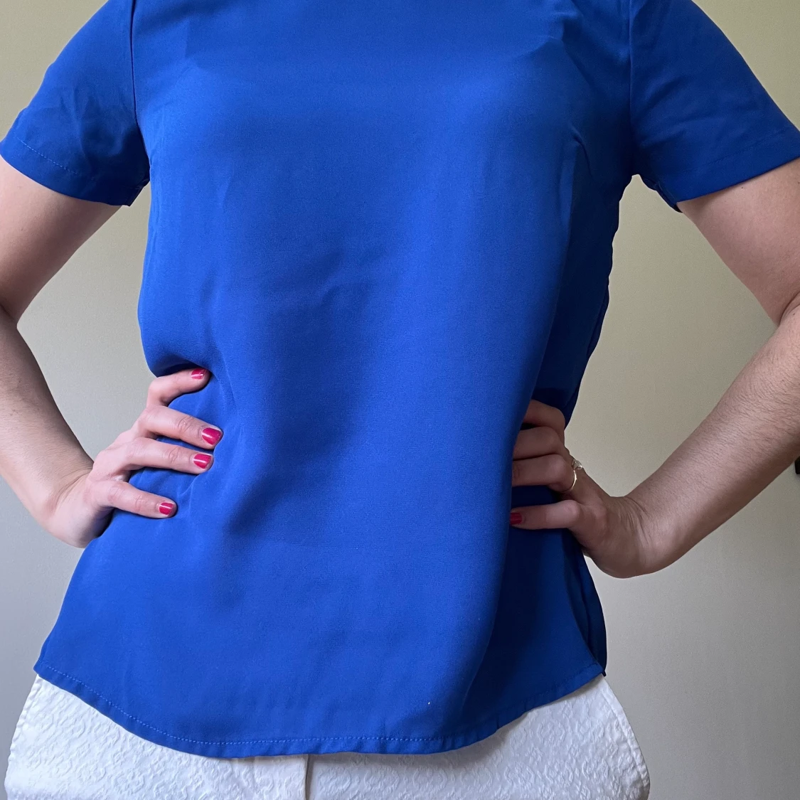 Royal blue blouse SMALL