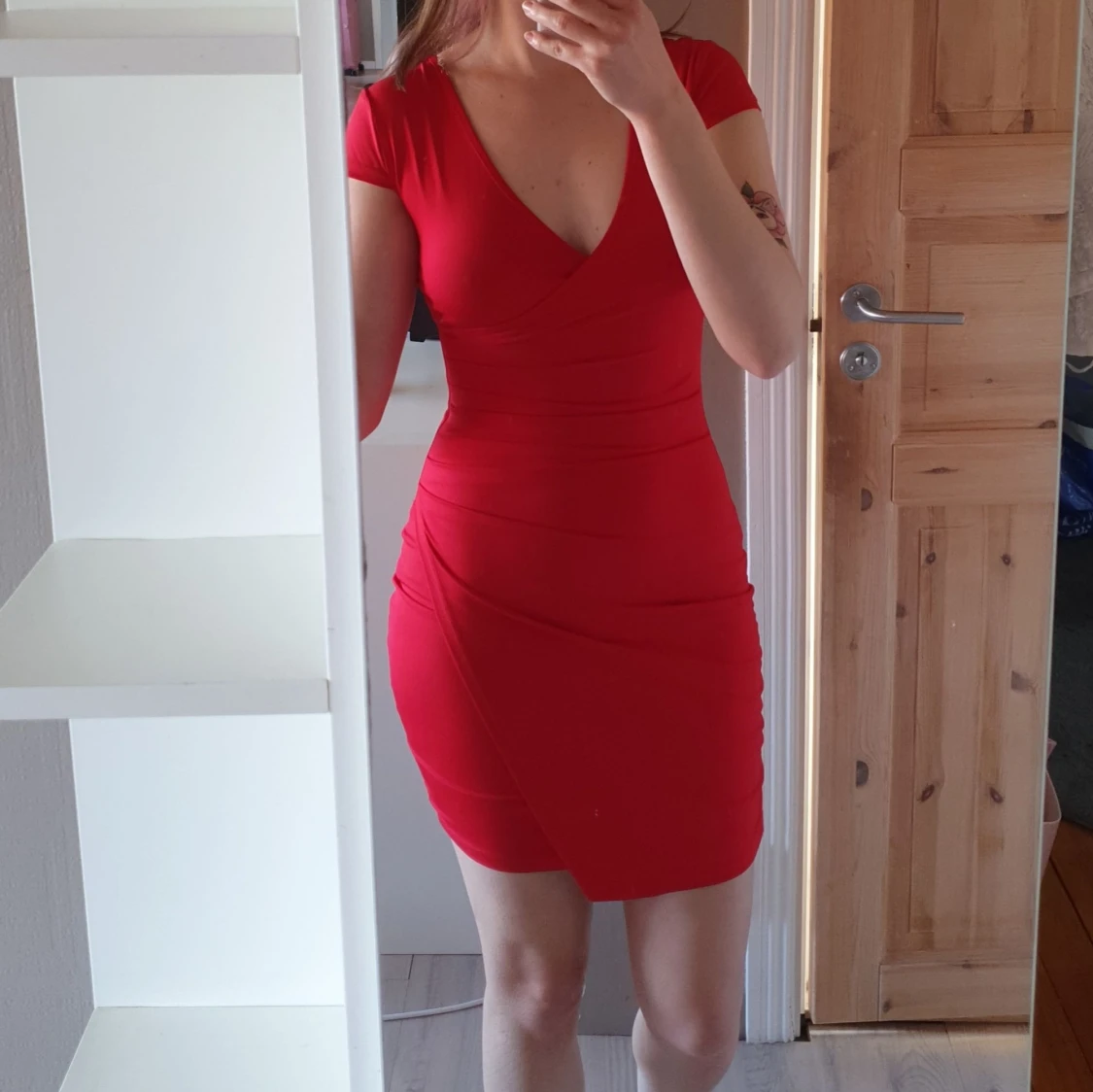Röd festklänning - 90