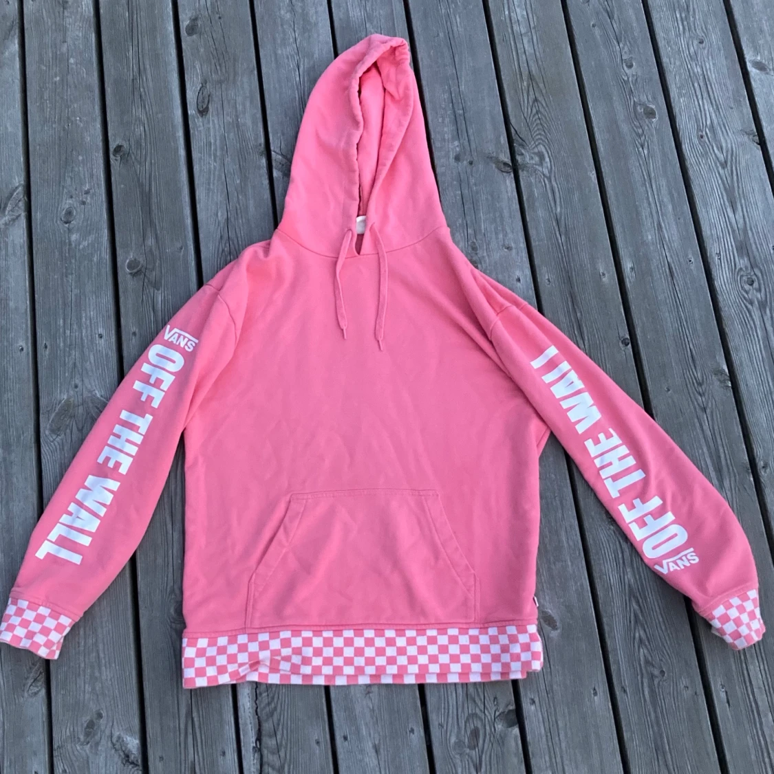 Oversized Vans Hoodie Rosa