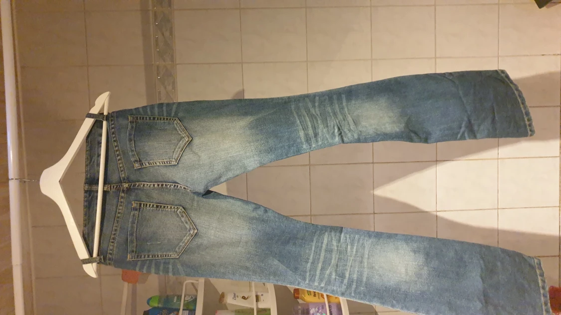 Lågmidjade bootcut jeans - 90