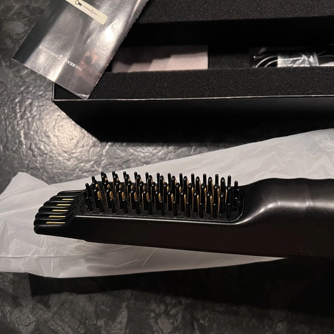 3-IN-1 HEATED BEARD BRUSH + STRAIGHTENER( ultimate viking grooming tool) - 91