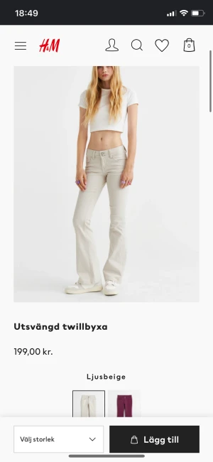 Hm byxor - Säljer dessa byxor fast marinblåa(sista bild), du Stl 36. Säljer för jag använder inte dem har använt dem ca 5 gånger men dem är som nya.